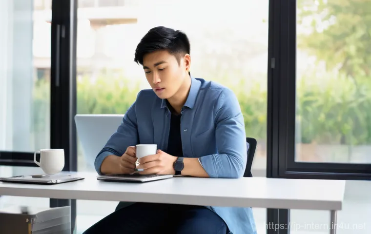 심장 두근거림 원인 - **Prompt 1: "Morning Jolt and a Subtle Flutter"**
    A young professional (20s-30s, East Asian, ful...